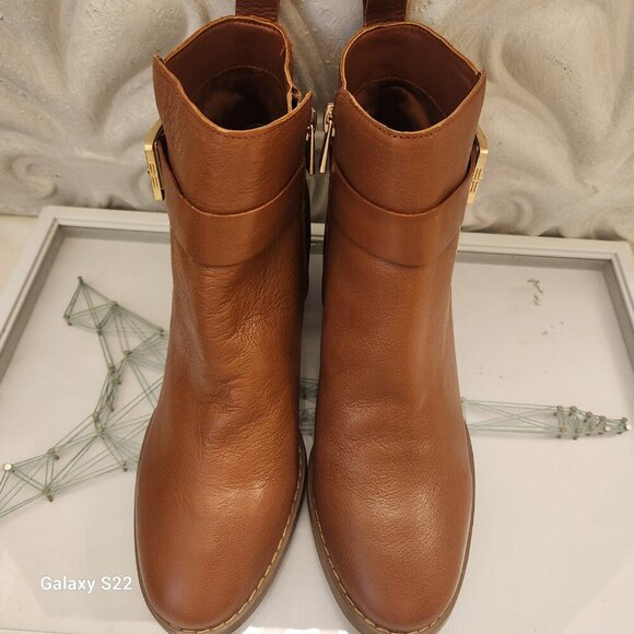 LiverPool Leather Boots "Encino" Pecan. NIB. Size 9.5 - Picture 4 of 12